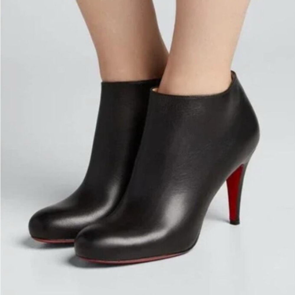 Christian Louboutin Belle 85 Calfskin Ankle Boots